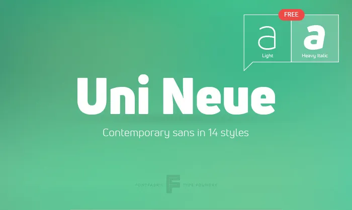 Uni Neue - Free Font