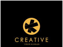 The letter K logo design is simple, elegant, modern, unique and luxurious. Logo for business cards, business, companies, fashion and brands, offices