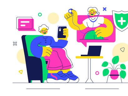 10 Telehealth Consultation Service Illustration