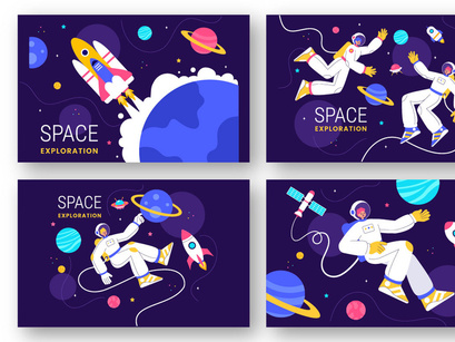 9 Space Exploration Illustration