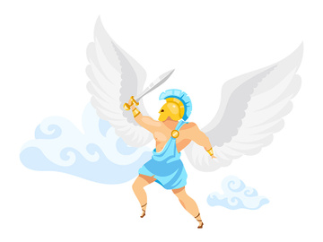 Icarus flat vector illustration preview picture