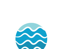 Water wave icon vector illustration design logo