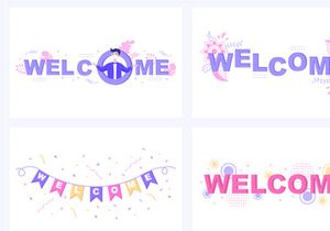20 Welcome Vector Illustration