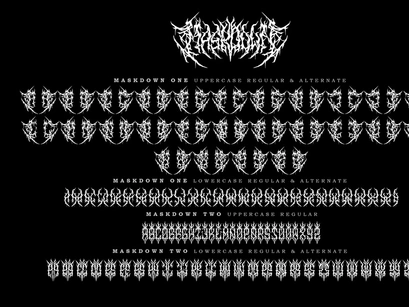 Maskdown – Black Metal Font