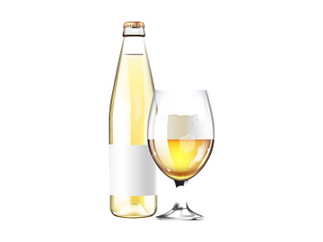 Apple cider realistic product vector design preview picture