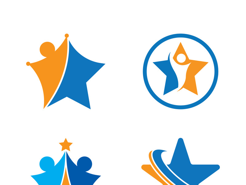 Star icon template vector illustration design