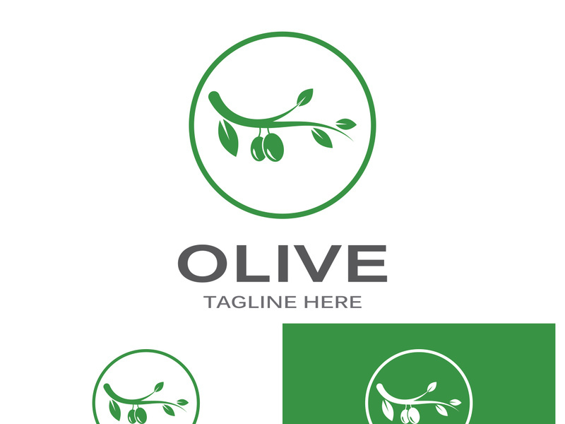 Olive fruit logo design.