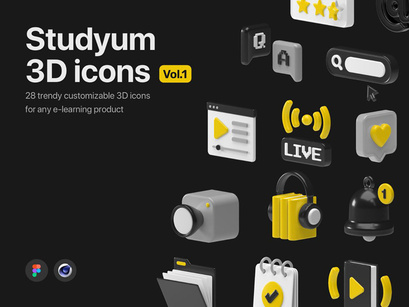 Studyum Free 3D Icons