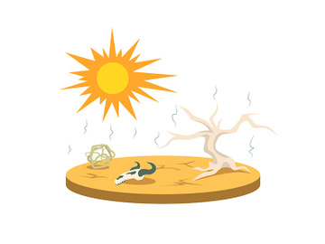 Drought cartoon vector illustration preview picture