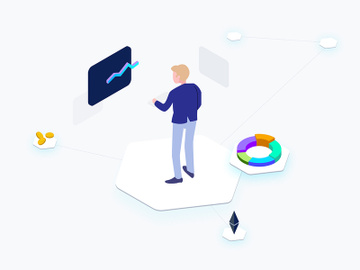 Business Cryptocurrency Isometric Graphic  preview picture