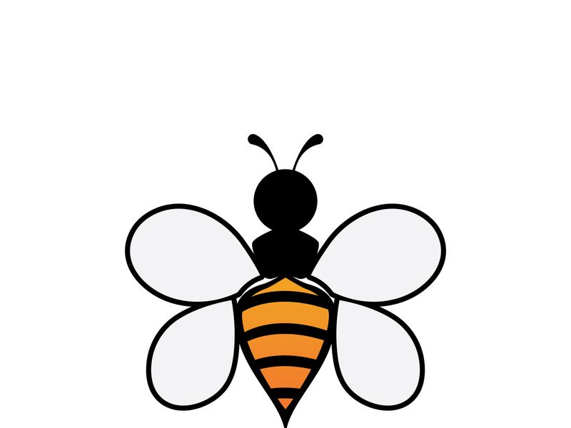 Bee Logo Template vector icon illustration design