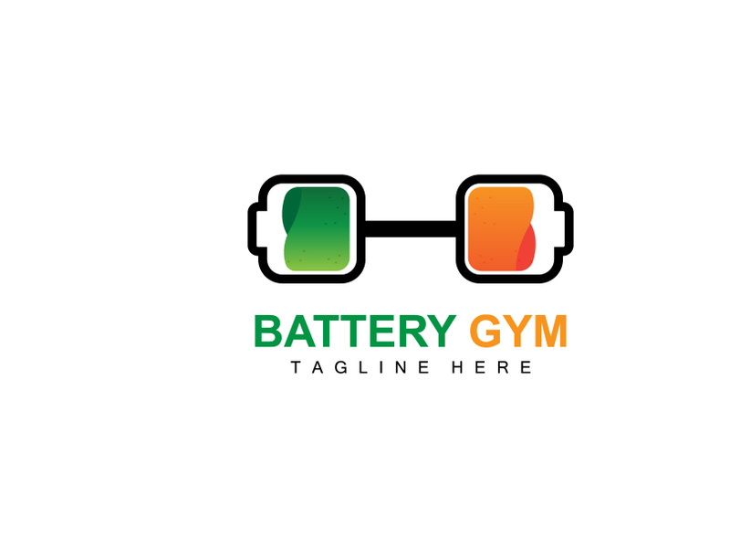 Battery Logo Design, Technology Charging Illustration, Company Brand Vector