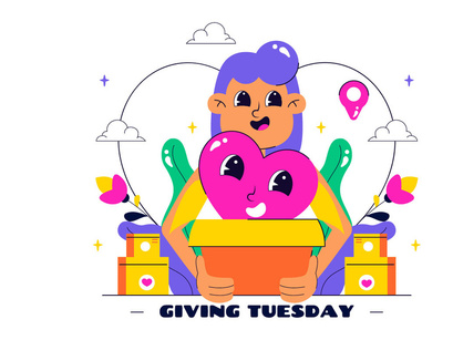 10 Happy Giving Tuesday Illustration