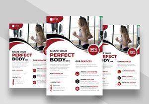 Fitness Gym Promotion Flyer Template Ver-4