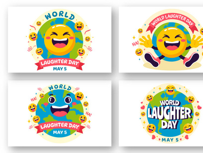 12 World Laughter Day Illustration