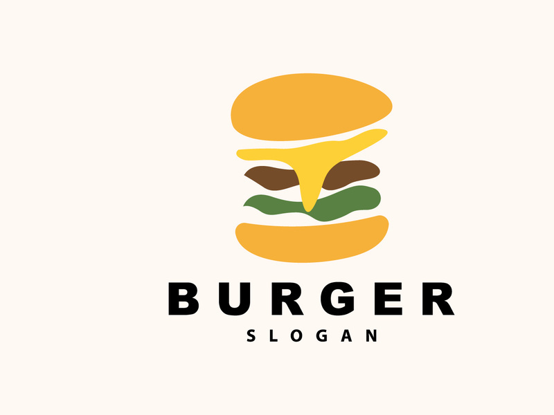 Burger Logo, Fast Food Design