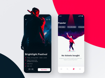 Ticketapp - Figma and Sketch Template preview picture