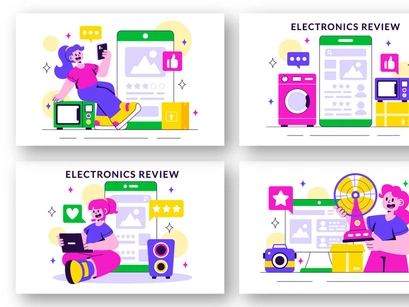 10 Electronics Review Illustration