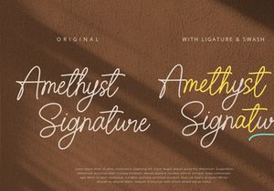 Amethyst Signature Font
