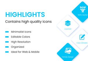 50 Camping Linear Icons