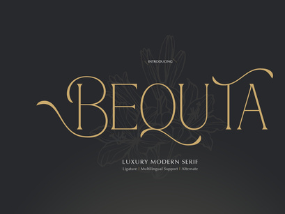 Bequta | Luxury Modern Serif
