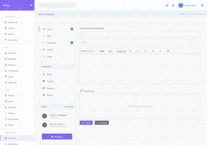 MailBox Widgets Dashboard UI Kit