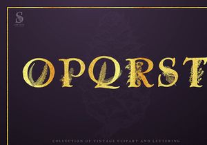 Free Vintage Floral Letters