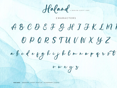 Haland - Modern Script Font