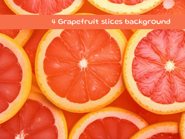 Grapefruit slices background preview picture