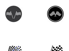 Race flag logo