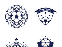 Football logo icon design and symbol soccer club vector