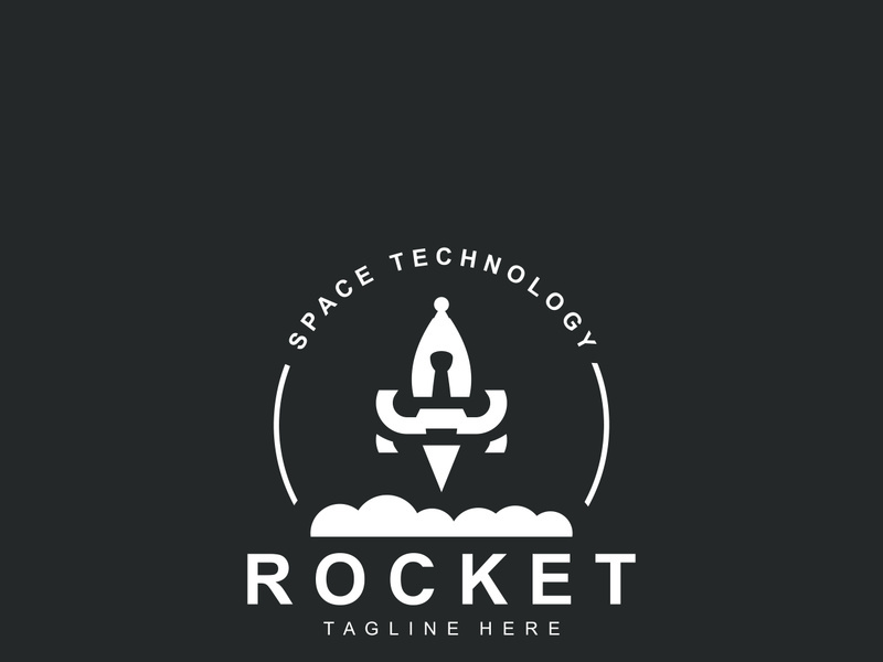 Rocket Logo Design template technology Design Concept, Creative Symbol