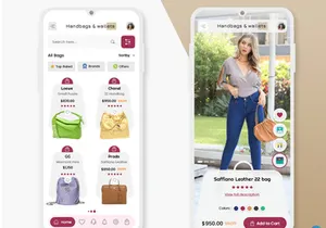 Buy Bags and Wallets Online Ecommerce Store Mobile App UI Kit