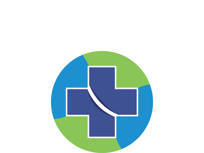 Health medical logo template vector illustration design