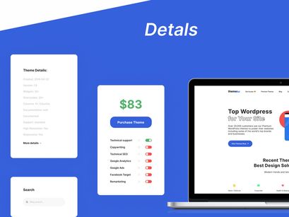 Design template ThemeRage Figma and Photoshop