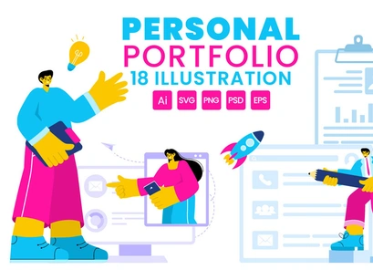 18 Personal Portfolio Illustration