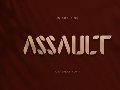 Assault Display Font