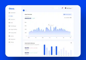 Oexa - Admin Dashboard Template UI KIT