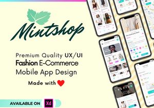 Mint Shop - Ecommerce Mobile UX/UI Kit
