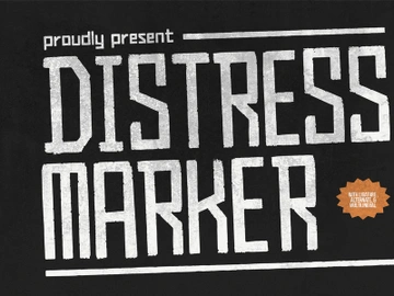 Distress Marker | Urban Typeface preview picture