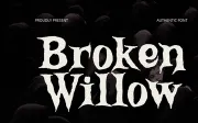 Broken Willow - Display Font