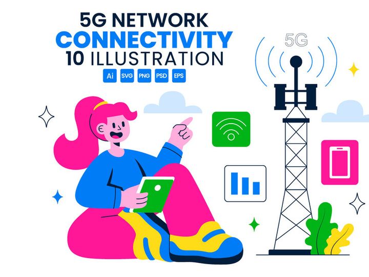 10 5G Network Connectivity Illustration