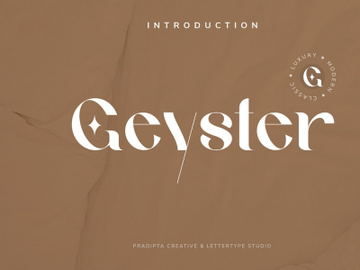 Geyster Modern/Vintage Font preview picture