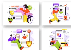10 Digital Identity Security Illustration