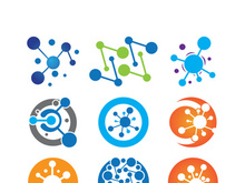 Molecule symbol logo template vector illustration design