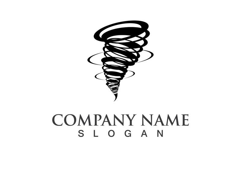 Tornado logo symbol vector illustration design