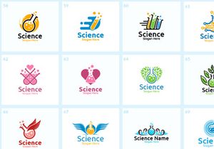 100 Science and Chemical Logo Bundle