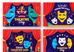 12 World Theatre Day Illustration