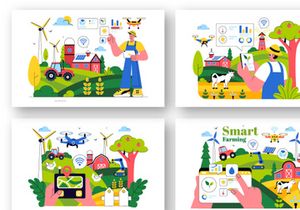 10 Smart Farming Technology Illustration