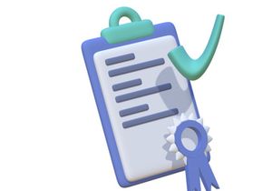 3d Illustration Approved Stamp